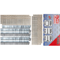 Assortiment agrafes, boulons et clous | 600 pièces