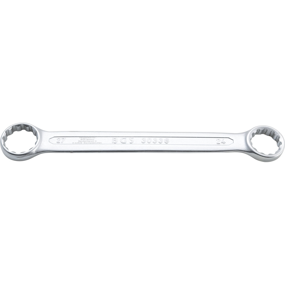 Clé polygonales double embouts | extra plate | 24 x 27 mm