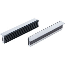 Mors de protection pour étau | aluminium | largeur 150 mm | 2 pièces