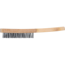 Brosse à main avec manche | fil d'acier | 5 rangées | 300 mm