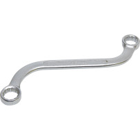 Clé polygonale double en S à œil douze pans | 14 x 15 mm
