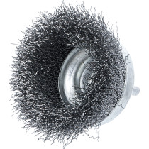Brosse ronde | réception de goupille 6 mm | Ø 75 mm