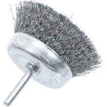 Brosse ronde | réception de goupille 6 mm | Ø 75 mm
