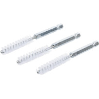 Brosse plate Nylon | 10 mm | 6,3 mm (1/4") | 3 pièces