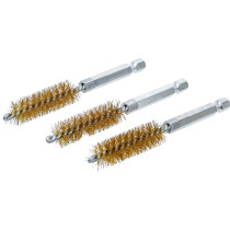 Brosse en laiton | 13 mm | 6,3 mm (1/4") | 3 pièces