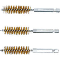 Brosse en laiton | 14 mm | 6,3 mm (1/4") | 3 pièces
