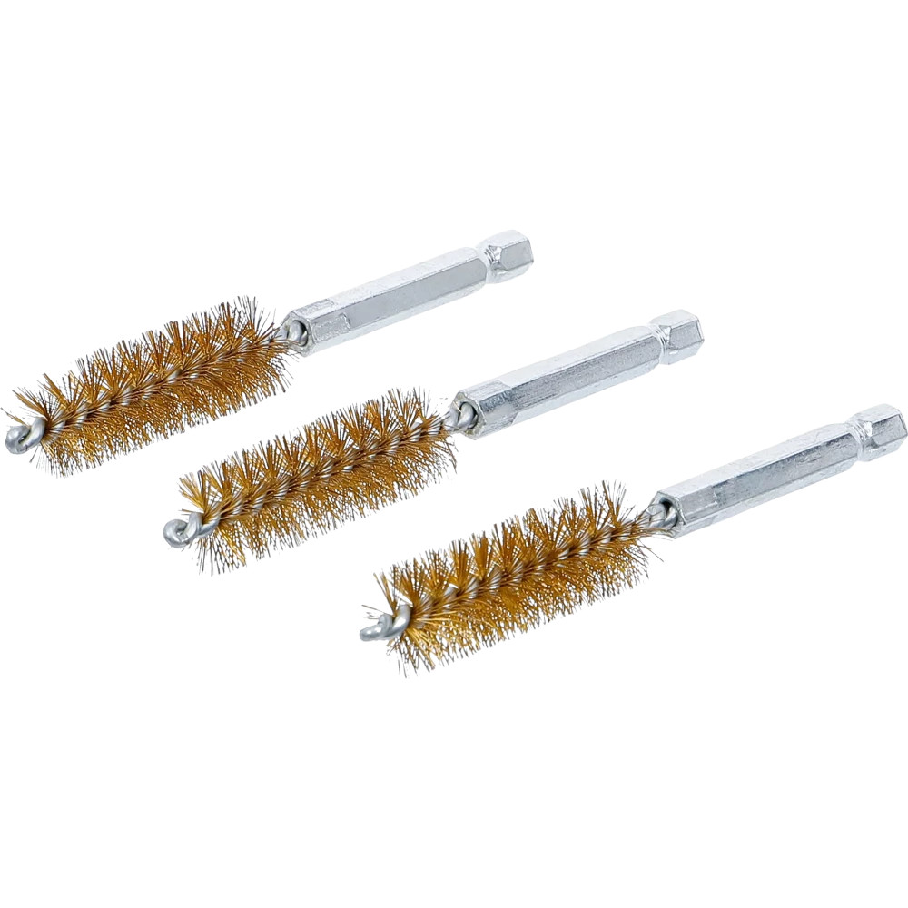 Brosse en laiton | 15 mm | 6,3 mm (1/4") | 3 pièces