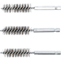 Brosse en acier | 15 mm | 6,3 mm (1/4") | 3 pièces