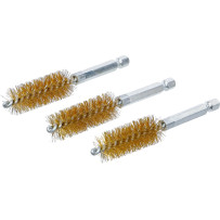 Brosse en laiton | 16 mm | 6,3 mm (1/4") | 3 pièces