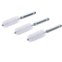 Brosse plate Nylon | 16 mm | 6,3 mm (1/4") | 3 pièces