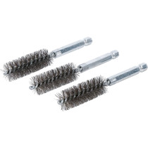 Brosse en acier | 16 mm | 6,3 mm (1/4") | 3 pièces