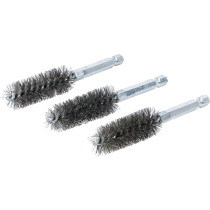 Brosse en acier | 17 mm | 6,3 mm (1/4") | 3 pièces