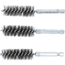 Brosse en acier | 17 mm | 6,3 mm (1/4") | 3 pièces