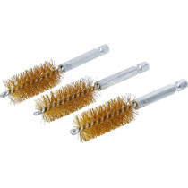 Brosse en laiton | 18 mm | 6,3 mm (1/4") | 3 pièces