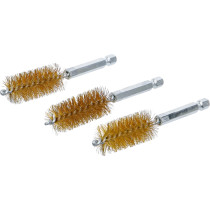 Brosse en laiton | 19 mm | 6,3 mm (1/4") | 3 pièces