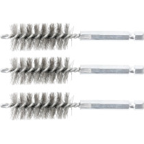 Brosse en acier | 19 mm | 6,3 mm (1/4") | 3 pièces
