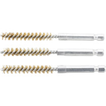 Brosse en laiton | 8 mm | 6,3 mm (1/4") | 3 pièces