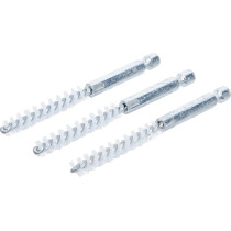 Brosse plate Nylon | 8 mm | 6,3 mm (1/4") | 3 pièces