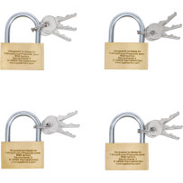 Jeu de cadenas en laiton | verrouillage simultané | 40 mm | 4 pièces