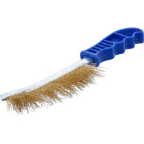 Brosse en fil d’acier | laitonnée | 260 mm