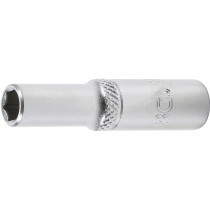 Douille pour clé, six pans, longue | 6,3 mm (1/4") | 1/4"