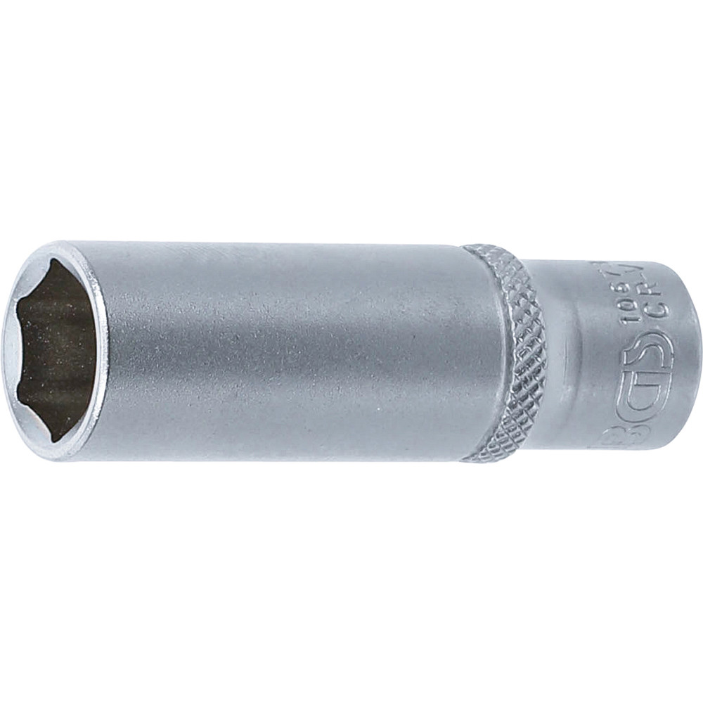 Douille pour clé, six pans, longue | 6,3 mm (1/4") | 7/16"
