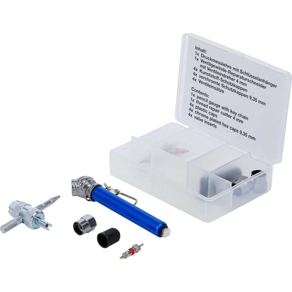 Kit de réparation pour valves de pneus | 14 pièces