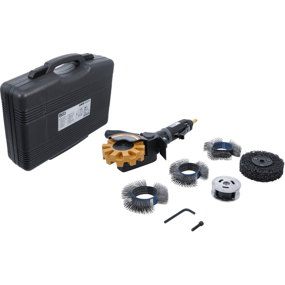 Coffret de ponceuse/polisseuse pneumatique et jeu d’accessoires