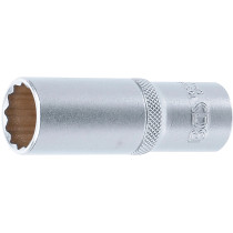 Douille pour clé, douze pans, longue | 12,5 mm (1/2") | 19 mm