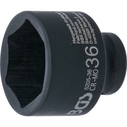 Douille à choc, six pans | 12,5 mm (1/2") | 36 mm