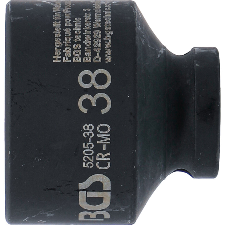 Douille à choc, six pans | 12,5 mm (1/2") | 38 mm