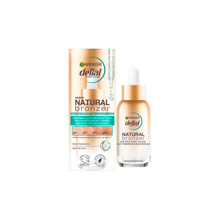 Delial Natural Bronzer Gotas Faciales Autobornceadoras 30ml