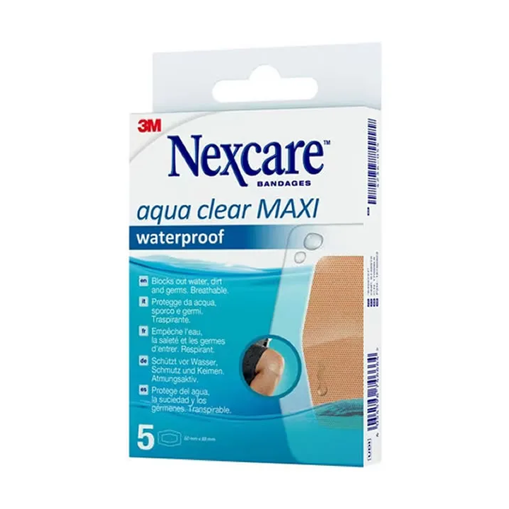 Nexcare Aqua Clear Maxi Waterpoof 5 Unidades