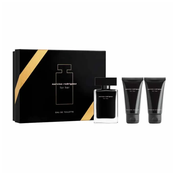 Narciso Rodriguez For Her Eau De Toilette Spray 50ml Set 3 Parti