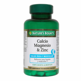Nature's Bounty Calcio Magnesio & Zinc 100 Comprimidos