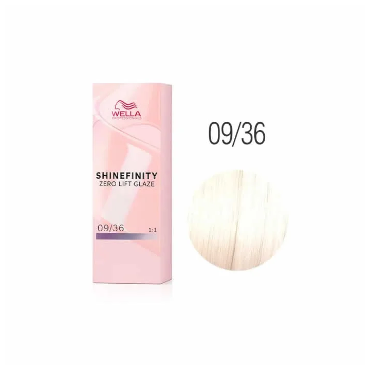 Wella Shinefinity Zero Lift Glaze Vanilla 9-36 60ml Rubio Muy Claro Dorado