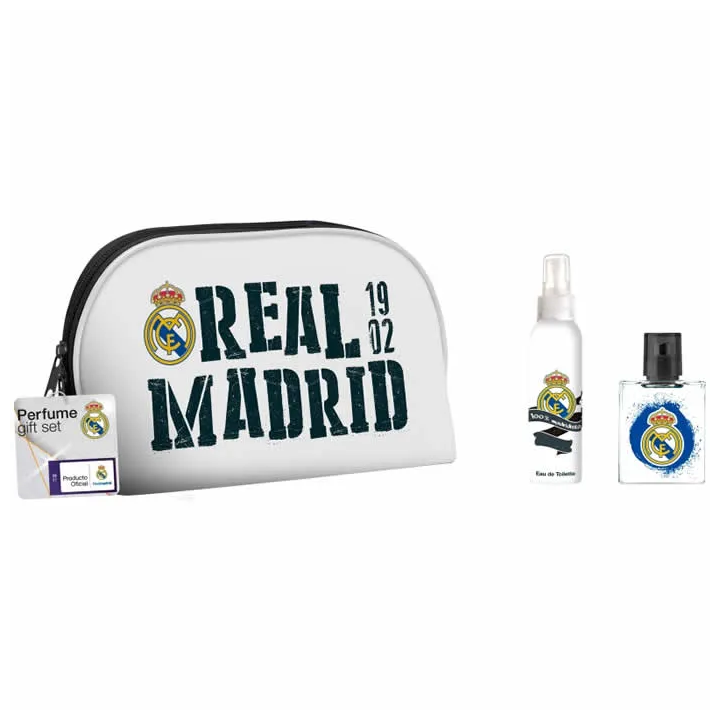 Real Madrid Eau De Toilette Spray 50ml Set 3 Pieces