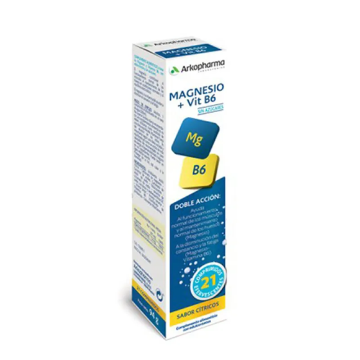 Arkopharma Arkomag Magnésium Et Vitamine B6 21 Comprimés Effervescents