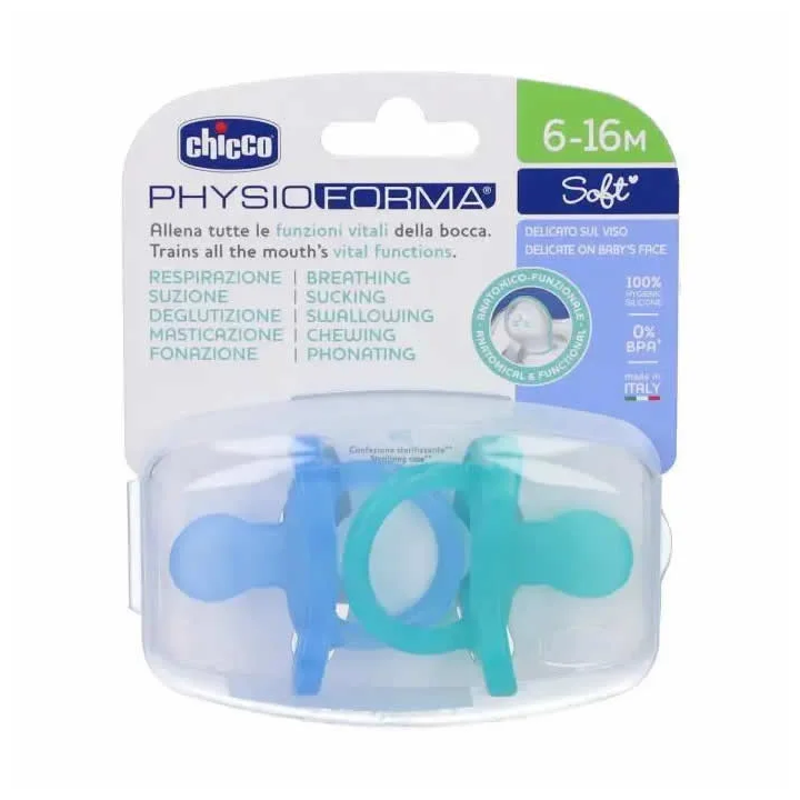 Chicco Physio Soft Silicone Pacifier Blue 6-12M