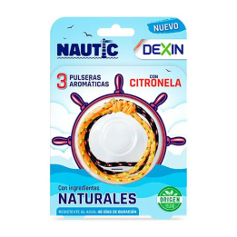 Dexin Nautisches Duftarmband mit Citronella 3 Stück