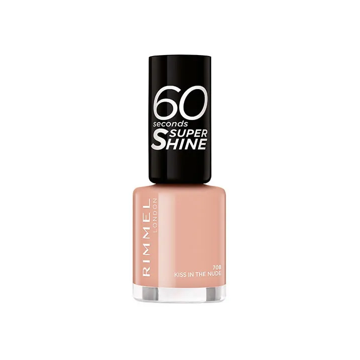 Rimmel Esmalte De Uñas 60 Seconds Super Shine 708 Kiss In The Nude