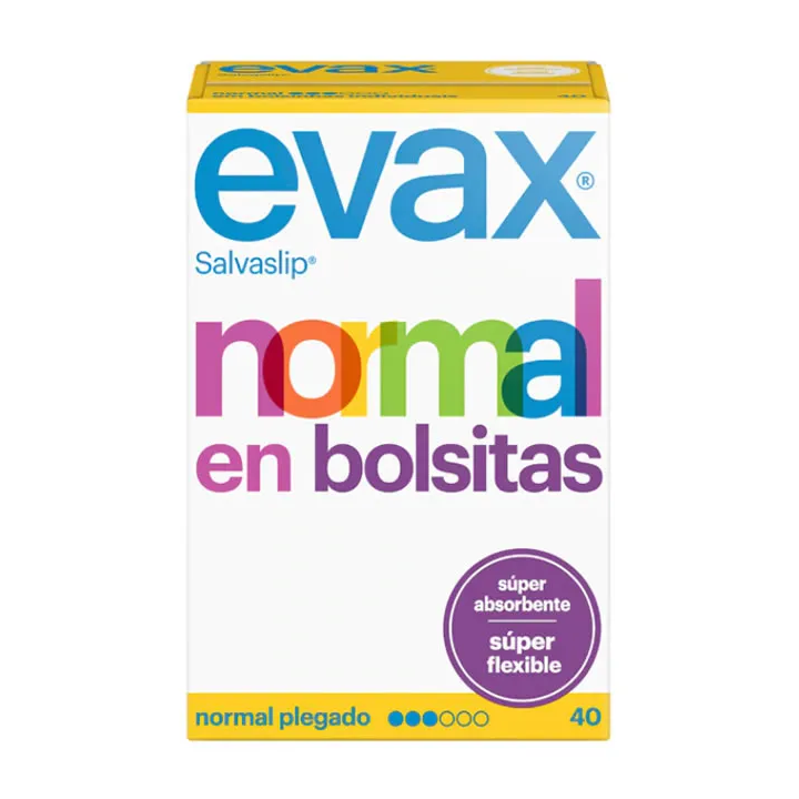 Evax  Normal Fresh Protège Slip Petits Sacs 40 Unités