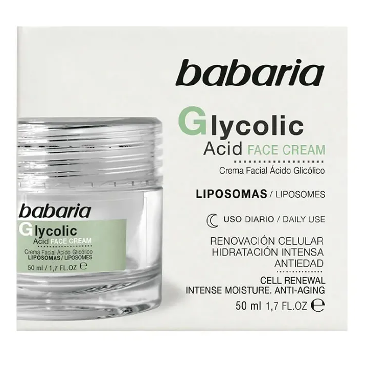 Babaria Glycolic Acid Face Cream Cell Renewal 50ml