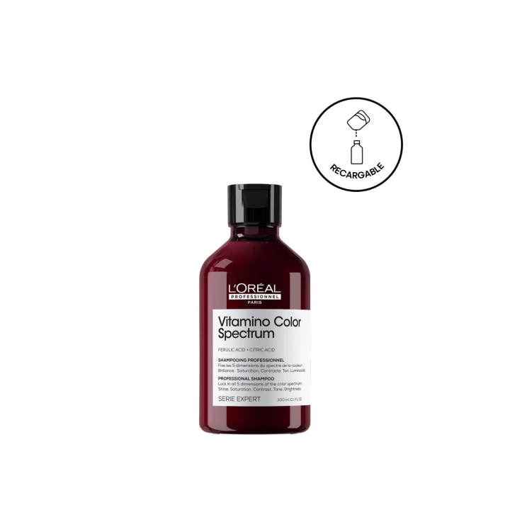 L'oreal Professionnel Vitamino Color Spectrum Champú Sin Sulfatos, Para Cabello Teñido, Fija El Color 300ml