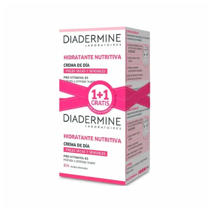 Diadermine Nourishing Moisturizing Day Cream 50ml Set 2 Parti