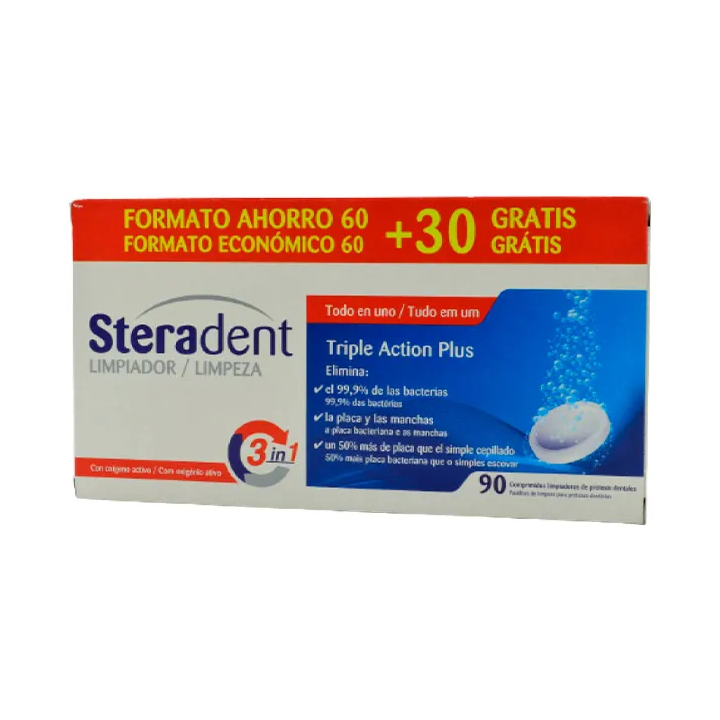 Steradent Triple-Acting Plus 60comp 30comp