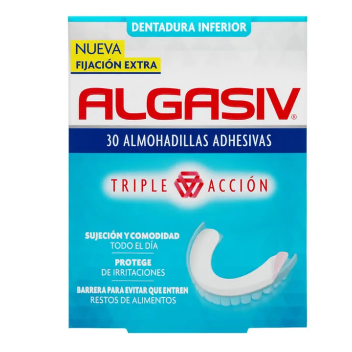 Algasiv Denture Fixative Seals Down 30 Units 