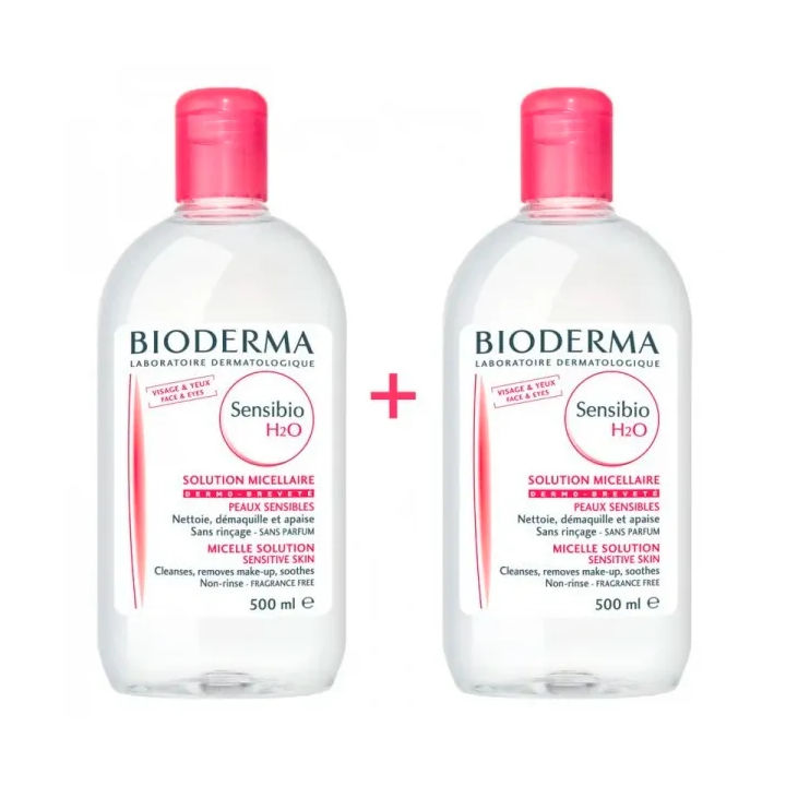 Bioderma Sensibio H2O Desmaquillante Pieles Sensibles 2x500ml