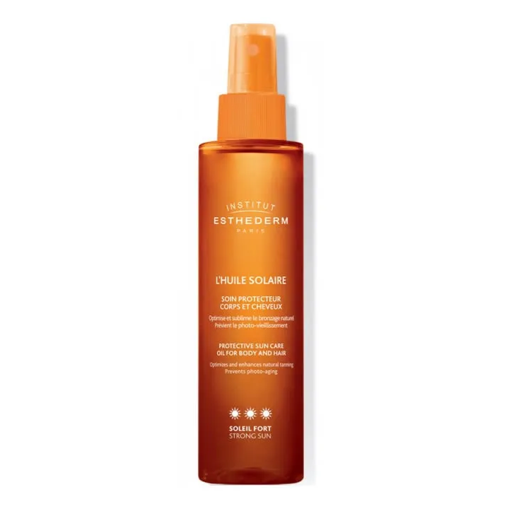 Institut Esthederm Suncare Oil Body And Hair Strong Sun 150ml