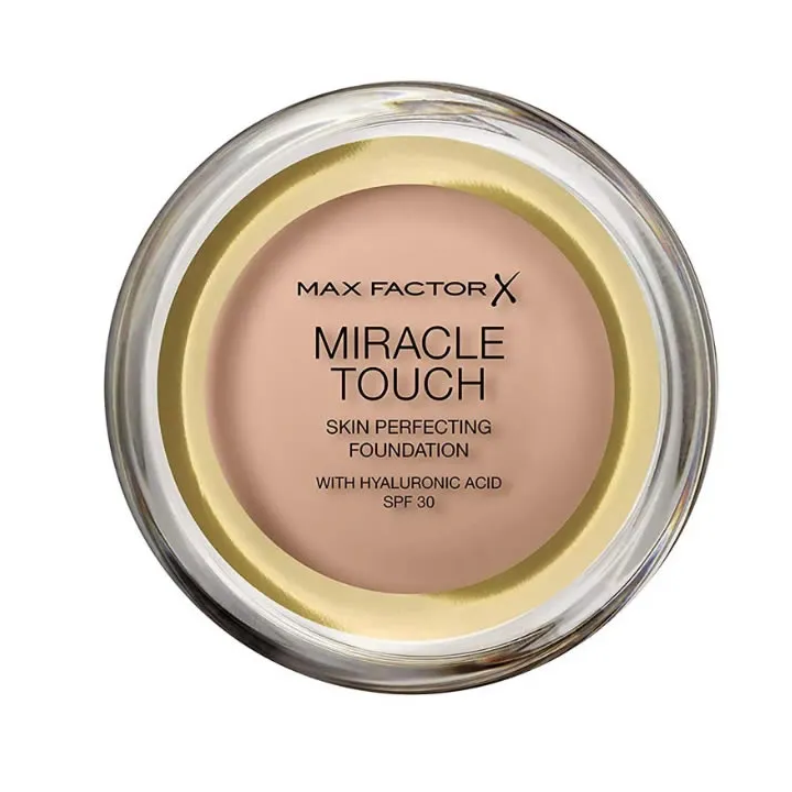 Max Factor Miracle Touch Skin Perfecting Foundation Spf30 045 Warm Almond